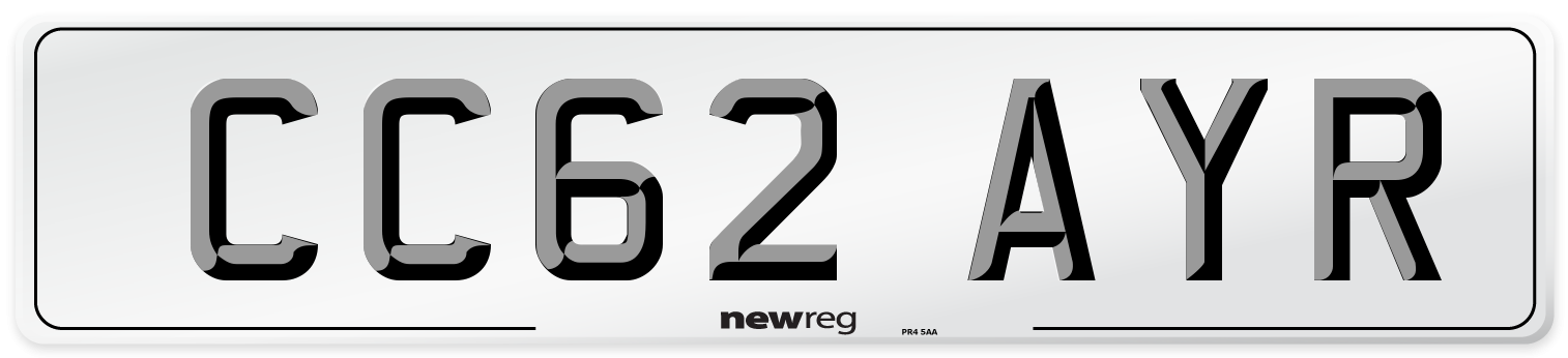 CC62 AYR Number Plate from New Reg